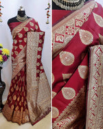 Women's Cotton Silk Saree With Blouse