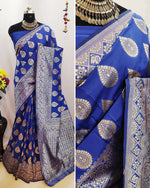 Women's Cotton Silk Saree With Blouse