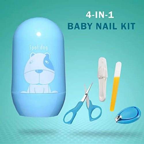 Setster Baby Nail Clipper Grooming Nail Cutter Kit with Scissors Baby Safety Cutter  Manicure Pedicure Care Kit (Blue)