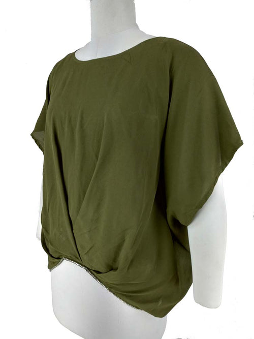 ARMY GREEN TOP