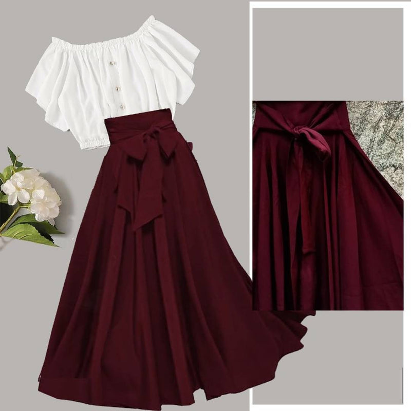 Trendy Top Skirt Set