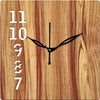 FRAVY 10 Inch MDF Wood Wall Clock for Home and Office (25Cm x 25Cm, Small Size, 026-Beige)