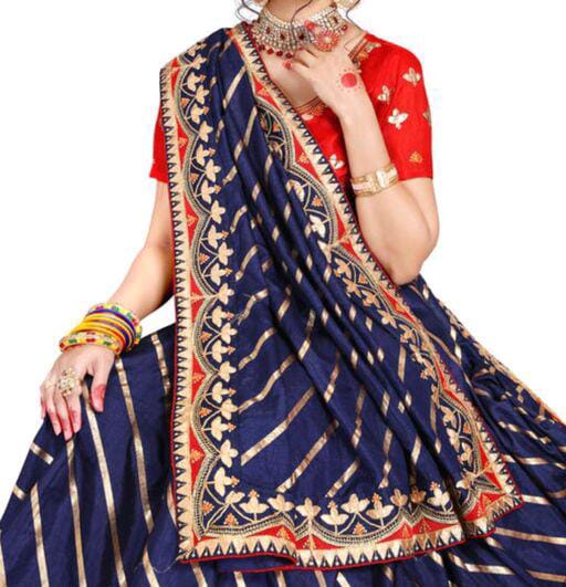 Beautiful Art Silk Saree with Blouse piece (Special Surprise Discount for Lucky customer)