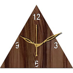 FRAVY 10 Inch MDF Wood Wall Clock for Home and Office (25Cm x 25Cm, Small Size, 030-Wenge)